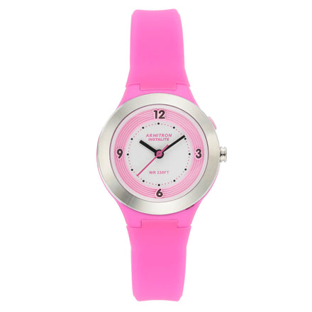 Reloj Armitron Para Dama Correa De Resina Color Rosa