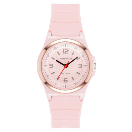 Reloj Armitron Para Dama Correa De Silicon Color Rosa