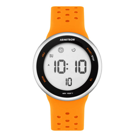 Reloj Armitron Para Caballero Correa De Policarbonato Color Naranja