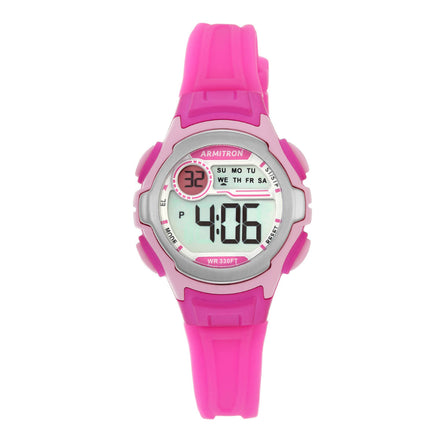 Reloj Armitron Para Dama Correa De Silicon Color Rosa