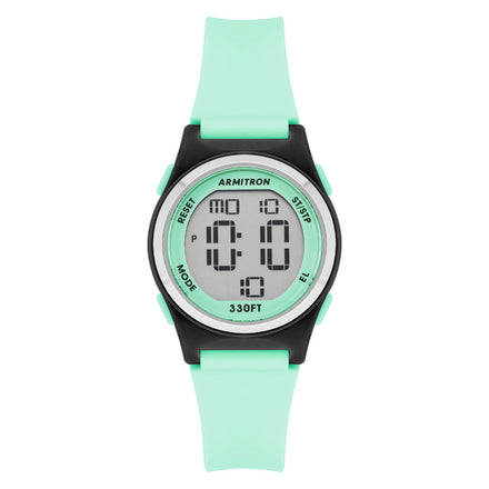 Reloj Armitron Para Dama Correa De Policarbonato Color Verde