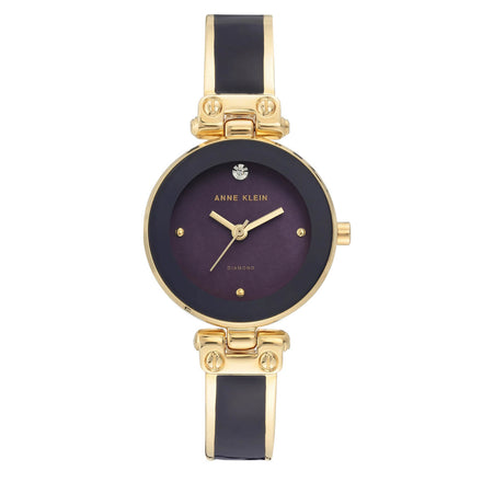 Reloj Anne Klein Para Dama Brazalete De Acero Color Negra