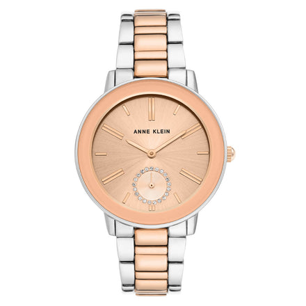 Reloj Anne Klein Para Dama Brazalete De Ceramica Color Taupe