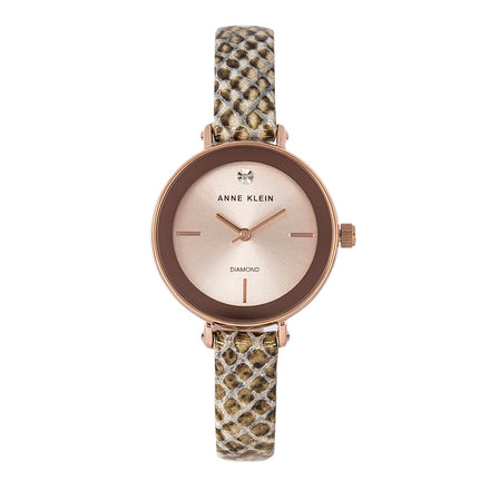 Reloj Anne Klein Para Dama Brazalete De Ceramica Color Taupe