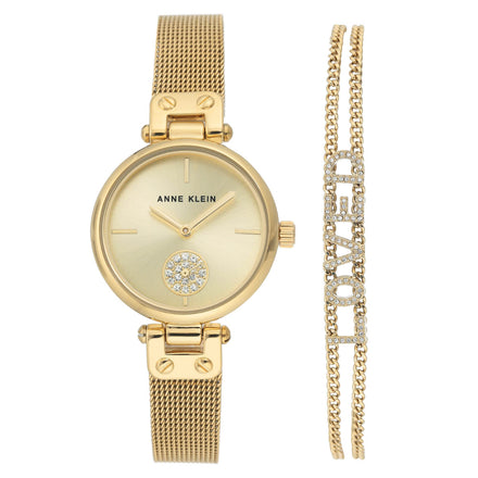 Reloj Anne Klein Para Dama Brazalete De Ceramica Color Taupe