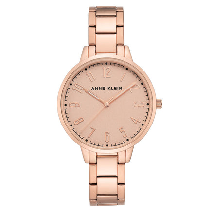 Reloj Anne Klein Para Dama Brazalete De Acero Color Oro Rosa