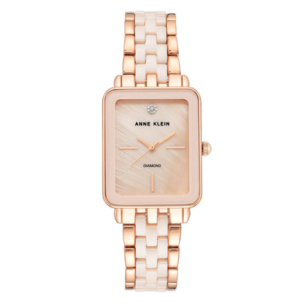 Reloj Anne Klein Para Dama Brazalete De Acero Color Oro Rosa