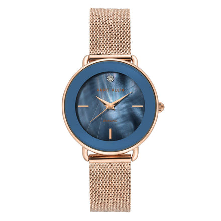 Reloj Anne Klein Para Dama Brazalete De Acero Color Oro Rosa