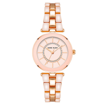 Reloj Anne Klein Para Dama Brazalete De Acero Color Oro Rosa