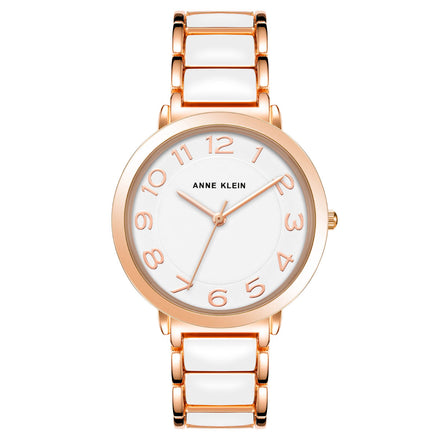 Reloj Anne Klein Para Dama Brazalete De Acero Color Oro Rosa