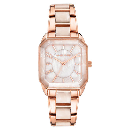 Reloj Anne Klein Para Dama Brazalete De Acero Color Oro Rosa