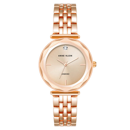 Reloj Anne Klein Para Dama Brazalete De Acero Color Oro Rosa