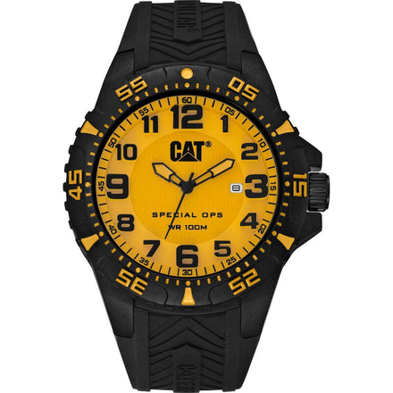 Reloj Cat Para Caballero Correa De Silicon Color Negra