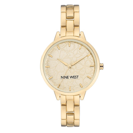 RELOJ NINE WEST MATERIAL METAL BRAZALETE COLOR DORADO